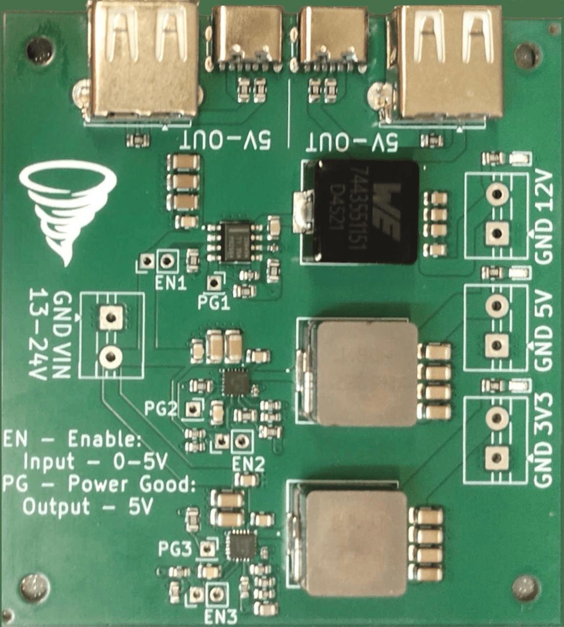 Front view of Spikonado Unviersal DC Power Module I